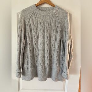 Aerie Light Gray Crewneck Sweater